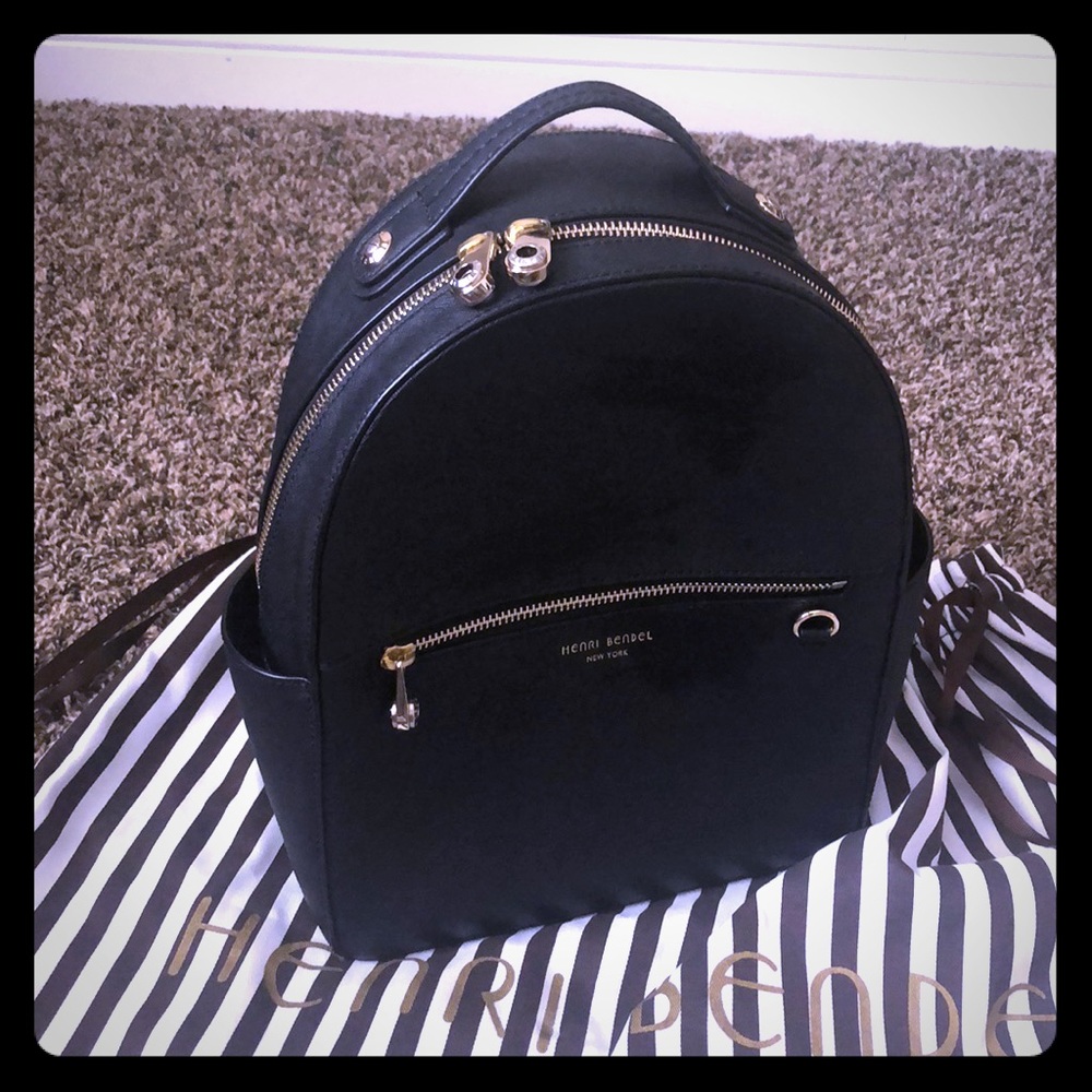 Henri Bendel Black Backpack